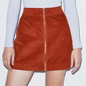 American Apparel Corduroy Zip Mini, Small